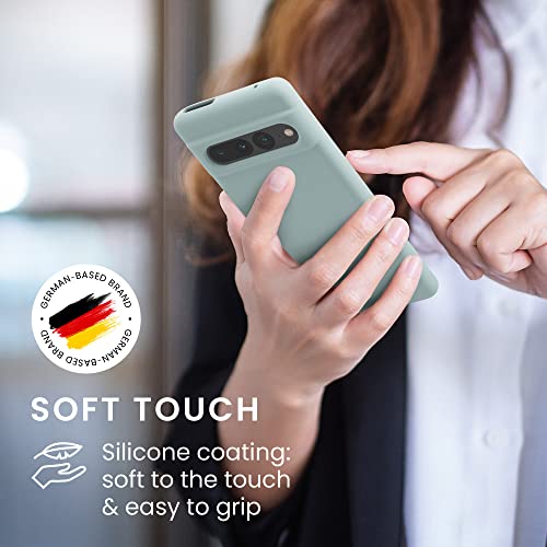 kwmobile Case Compatible with Google Pixel 7 Pro Case - TPU Silicone Phone Cover with Soft Finish - Cool Mint - color: Cool Mint, size: Pixel 7 Pro
