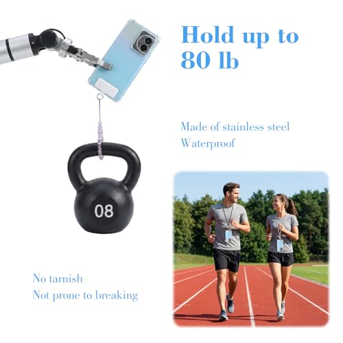 JJUNW 30 Pack Phone Tether Tab for Lanyard Strap, Cellphone Straps Tab