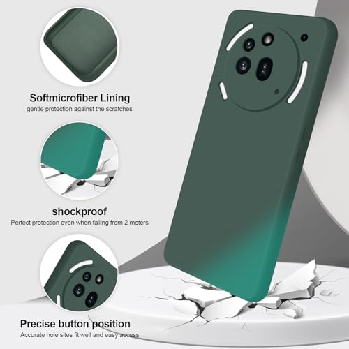 GiiYoon Silicone Case for Nothing Phone 3a Pro, Green - color: Green, size: Nothing Phone 3a Pro