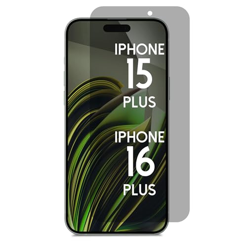 Privacy Screen Protector for iPhone 16Plus/15Plus - Blue Light Blocking Privacy Tempered Glass 6.7" with Alignment Tool Kit [1 Pack] - / Anti-Fingerprint/Scratch Resistant/Case Friendly - size: iPhone 15Plus /16Plus