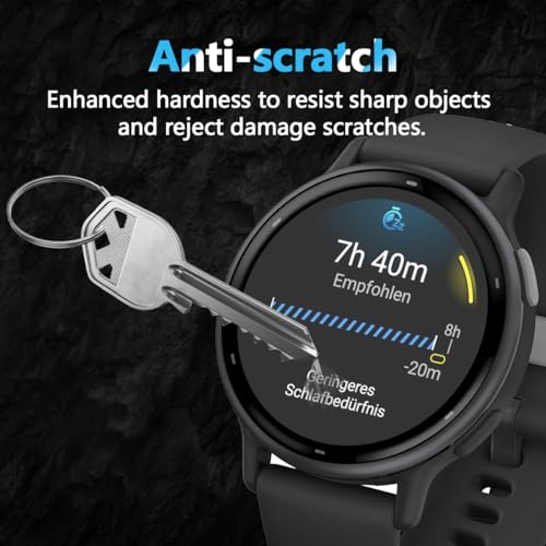 3 Pack for Garmin Vivoactive 5 Screen Protector (no glass), Self-Healing, 3D Full Screen Coverage Soft Film, Anti Scratch HD Clear Screen Protector for Garmin Vivoactive 5, Black - size: for Garmin Vivoactive 5