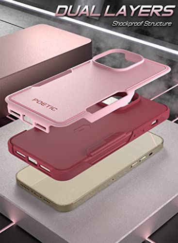 Poetic Neon Case Compatible with iPhone 14 Pro Max 6.7", Dual Layer Rugged Slim Shockproof Drop Protection, Light Pink - color: Light Pink, size: iPhone 14 Pro Max