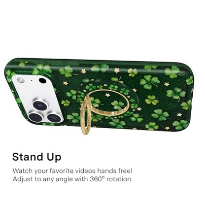 VELVET CAVIAR Compatible with MagSafe Phone Grip - color: Lucky Clover