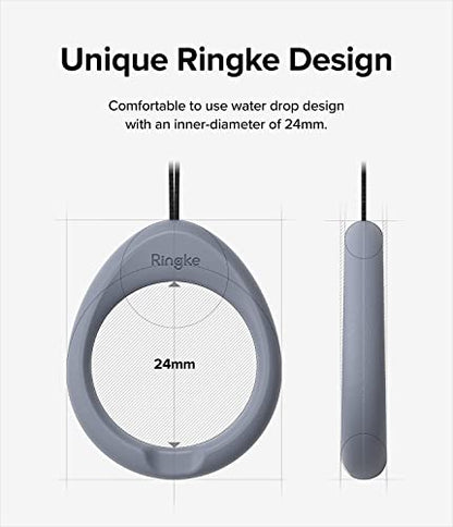 Ringke Camera and Phone Strap [Finger Ring Strap Black & Lavender Gray] - color: Black & Lavender Gray