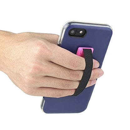 Gear Beast Cell Phone Grip Stand, Universal Phone Strap Finger Holder with Pop Out Kickstand for Men and Women, Ultra Slim Pocket Friendly - Pink - color: Pink