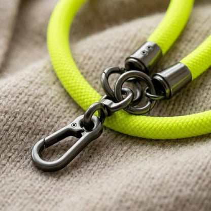 Crossbody Cell Phone Lanyard Phone Strap Soft Rope Lanyard Shoulder Strap - color: Fluorescent Yellow