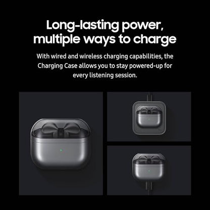 Samsung Charging Case for Galaxy Buds3 Pro, Replacement Charger Case with USB C Cable, Wired and Wireless Charging, Bluetooth Pairing (Earbuds Not Included)