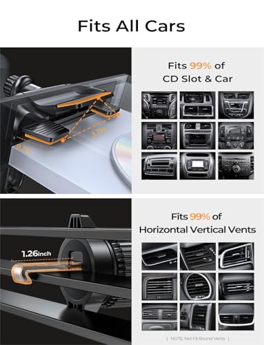 LISEN CD Phone Holder for Car Phone Holder Mount