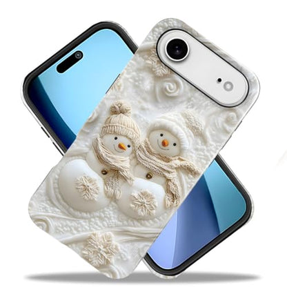 Compatible with iPhone 17 Air,Anti-Scratch Glossy Case Cover,Christmas Snowman - color: Christmas Snowman, size: IPhone 17 Air