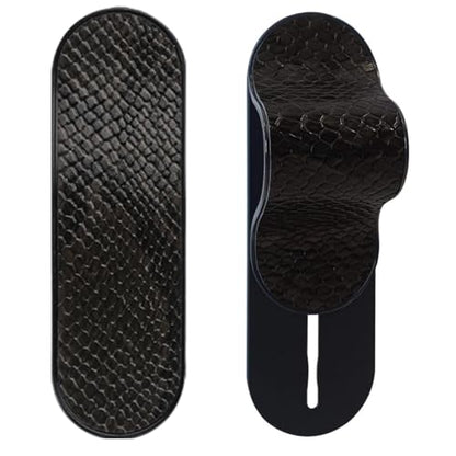 MULTI BAND Original Phone Grip, Secure Hand Strap Holder, Slim Fashionable Finger Loop Selfie Grip, Phone Stand Compatible with Most Smartphones - color: Snake Black
