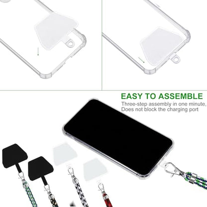 Weewooday 4 Pcs Phone Lanyard Crossbody Phone Strap, Camo Color Series - color: Camo Color Series