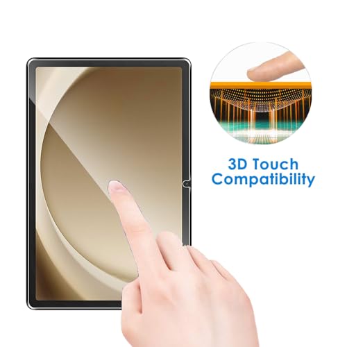 2 Pack Compatible with Samsung Galaxy Tab A11+ Plus/Galaxy Tab A9 Plus (11 Inch) Screen Protector,Full Coverage 9H Tempered Glass Film,HD Clear Scratch Resistant,Bubble-Free