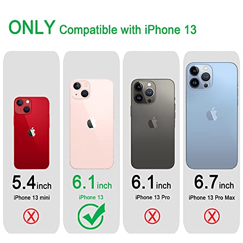 JJGoo Compatible with iPhone 13 Case Clear Soft Transparent Shockproof Protective Slim Thin Bumper Phone Cover, Gradient Pink - color: Gradient Pink