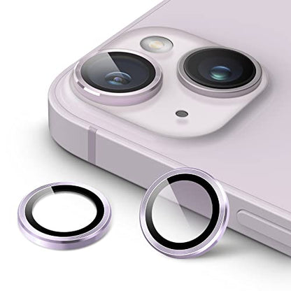 JETech Camera Lens Protector for iPhone 14/14 Plus, Purple, 1 Set - color: Purple