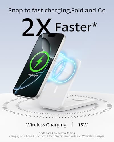 3 in 1 Wireless Charging Station for iPhone, Apple Watch & AirPods