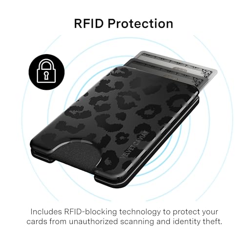 VELVET CAVIAR compatible with MagSafe Wallet 2.0 | Magnetic Card Holder Wallet for iPhone 17/16/15/14/13/12 or Phone Cases compatible with MagSafe | Black Leopard - color: Black Leopard