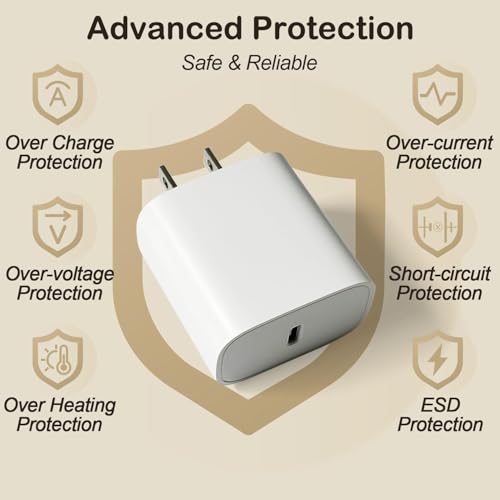 EGK 6.6FT USB-C Magnetic Charger for Apple Watch with 20W Power Adapter