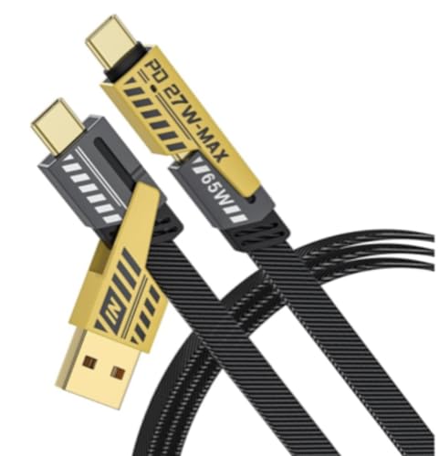 Universal 4-in-1 Fast Charging Cable Compatible with iPhone & Android