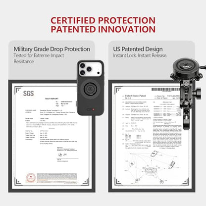 Motorcycle Phone Mount with Vibration Dampener Anti-theft 0.87''-1.26'' Handlebar Phone Mount for iPhone 17 Pro Max Aluminum Alloy Handlebar Mount High-Speed Secure Lock