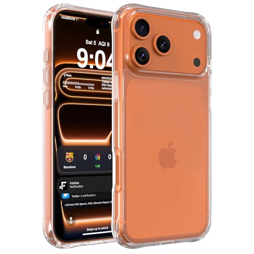 DEERLAMN Clear Case for iPhone 17 Pro Max 6.9-Inch, Military Grade Drop Protection Anti-Scratch Transparent Ultra Slim Non-Yellowing Shockproof Protective Phone Cover - size: iPhone 17 Pro Max 6.9-Inch