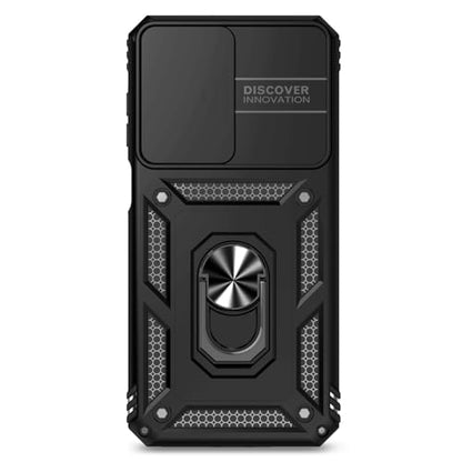 for Samsung Galaxy A17 / Galaxy A26 5G Case, with Slide Camera Cover HD Screen Protector [Military Grade Drop Tested] Ring Holder Kickstand Protective Phone Case for Samsung Galaxy A17, Black - color: Black w/ Slide Camera 2nd gen. Military Grade