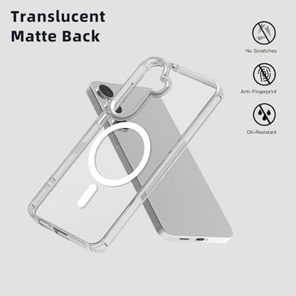 Lunivop for Samsung Galaxy s25 Case Hard [Compatible with Magsafe Wireless Charging] Yellowing Resistant Magnetic Cover Clear para S 25 6.2'' 5G 2025 Rugged Best Phone Cases Clear - color: Clear, size: Compatible with Samsung Galaxy S25