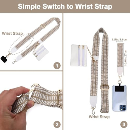 XANGNIER Clip and Go Strap for Phone with Wallet Crossbody,Multicolor 20 - color: Multicolor 20