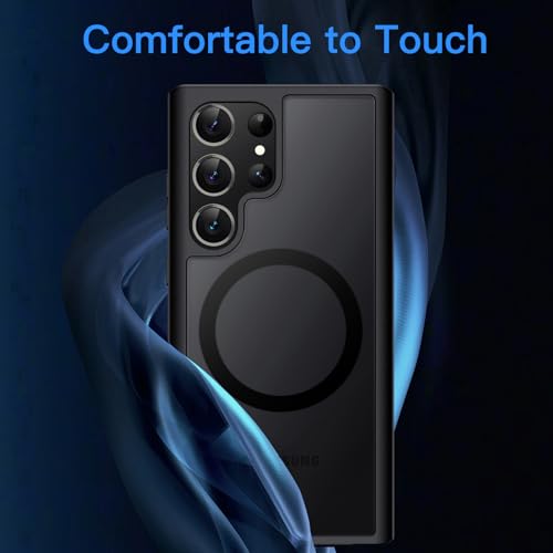 JETech Magnetic Case for Samsung Galaxy S23 Ultra, Black - color: Black