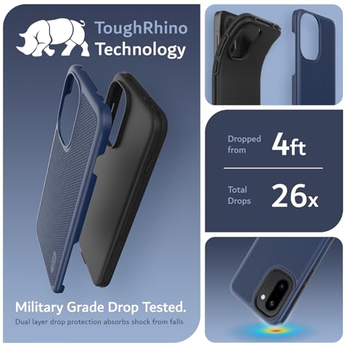 TUDIA MergeGrip Designed for OnePlus 15R Case 5G (2026) - [Military Grade Drop Tested] Dual Layer Shockproof Slim Rugged Tough Protective Phone Cases Cover (Indigo Blue) - color: Indigo Blue