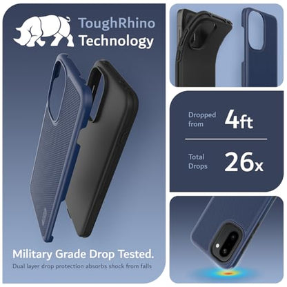 TUDIA MergeGrip Designed for OnePlus 15R Case 5G (2026) - [Military Grade Drop Tested] Dual Layer Shockproof Slim Rugged Tough Protective Phone Cases Cover (Indigo Blue) - color: Indigo Blue