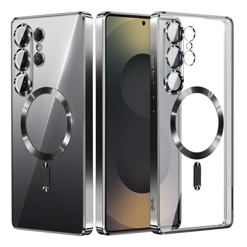 Hurgoer for Samsung Galaxy S26 Case.Soft TPU Electroplated Frame Cover with Clear Back.Drop Tested Protective Full Body Case.Thin Light Slim (Black, S26) - color: Black, size: S26