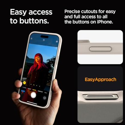 Spigen for iPhone 16 Pro Case, Ultra Hybrid MagFit [Anti-Yellowing] [Compatible with Magsafe] - Frost Natural Titanium - color: Frost Natural Titanium, size: iPhone 16 Pro
