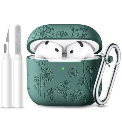 Lerobo for AirPods 4 AirPods 5 Case with Cleaner Kit & Keychain, Pine Green - color: A-Green, size: AirPods 5&4