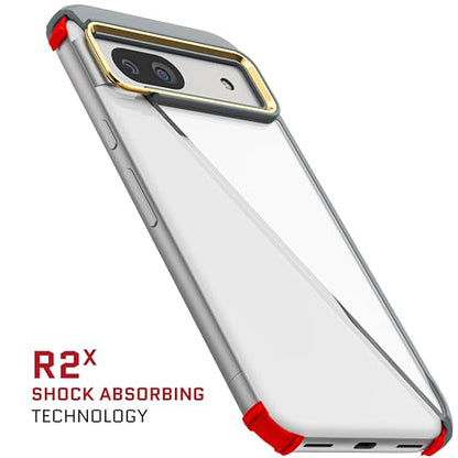 Ghostek Covert Pixel 8a Clear Case with Shockproof Drop Protection Premium Protective Wireless Charging Compatible Phone Cover Designed for 2024 Google Pixel 8a (6.1") (Gray) - color: Gray [Limited Edition], size: Pixel 8a