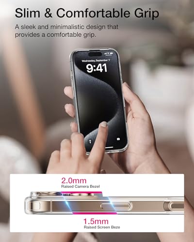 Crystal Fit Magnetic Clear Case for iPhone 17, Compatible with MagSafe, Anti Yellowing, Slim Protective Cover - size: iPhone 17
