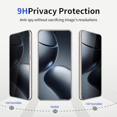 Privacy Screen Protector & Camera Lens for Galaxy S25 Plus 5G - size: Galaxy S25+ 6.7 Inch