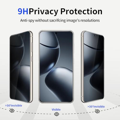 Privacy Screen Protector & Camera Lens for Galaxy S25 Plus 5G - size: Galaxy S25+ 6.7 Inch