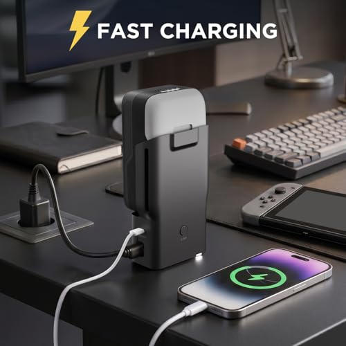LiTHELi 5.0Ah Lithium Replacement Battery, U20 Series Portable Power Bank, 45W Max, Fast Charge in 2 Hours, LED Realtime Indicators - size: 5.0 Ah