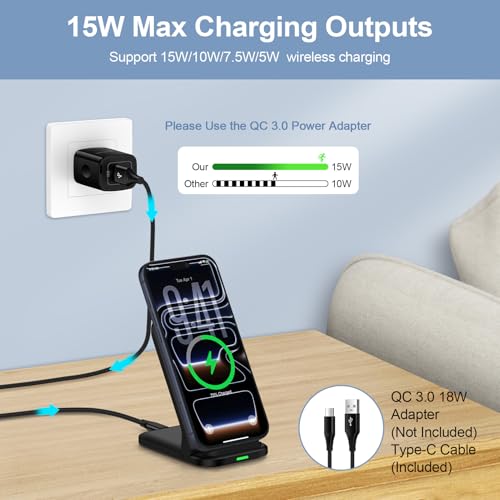 Samsung Wireless Fast Charging Station Foldable Desk Phone Charger Stand