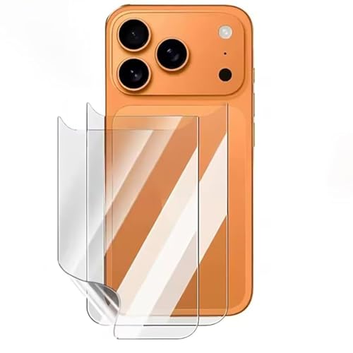Epivol for iPhone 17 Pro 2025 Back Screen Protector Film Transparency Hydrogel Film Not Glass - 2 Pcs - color: 17 Pro HD Back Film