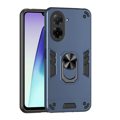 Compatible with Xiaomi Redmi A5 4G Case, Scratch Resistant Magnetism Kickstand for Poco C71 Phone Case Blue - color: HY-GZS-blue, size: Xiaomi Redmi A5 4G / POCO C71