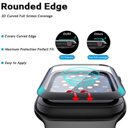 geekboy 2 Pack Glass Screen Protector for Apple Watch Series 6/SE/5/4, 40mm - size: 40 mm