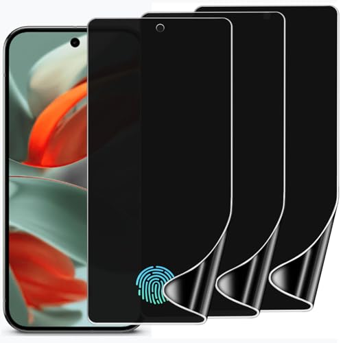 3 Pack Privacy Screen Protector for Google Pixel 9 Pro 6.3", Ultra-Thin Anti-Spy Soft TPU Hydrogel Protective Film for Google Pixel 9 Pro - Self-Healing, Touch Sensitive, Case Friendly - size: Google Pixel 9 Pro