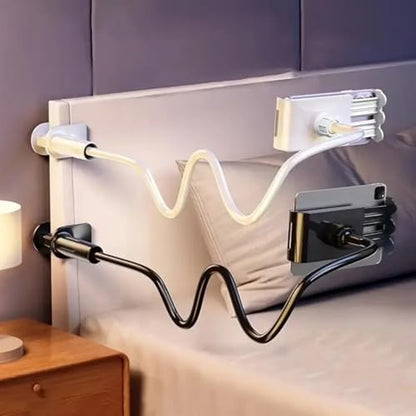 Gooseneck Tablet Holder for Bed and Desk, 360° Adjustable Overhead Mount with Clamp for Phone, Pad, Ereader, Recording, Reading, Filming – Lazy Arm Stand for 7.9"–10" Devices