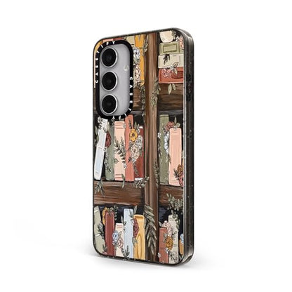 CASETiFY for Galaxy S24+ Case - Impact | 8.2 ft. 4x Military Grade Drop Protection | Bookshelf Garden by KT's Canvases | Black - color: Bookshelf Garden, size: Galaxy S24+ (6.7")