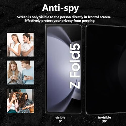 1 Pack for Samsung Galaxy Z Fold 5 Inner Privacy Screen Protector. Anti Scratch, Self-Healing, Anti Spy Flexible TPU Film NOT Tempered Glass for Samsung Galaxy Z Fold 5 - size: for Galaxy Z Fold 5