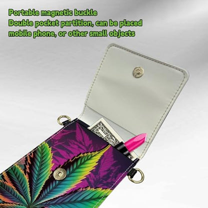 Small Crossbody Bags with Adjustable Shoulder Strap - color: Color Weed
