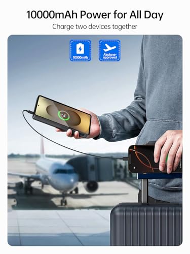 NEWDERY Battery Case for Samsung Galaxy S25 Ultra, 10000mAh Charger Case | Portable Power Bank,Qi Wireless Charging,20W USB C Fast Charging,LED Display,Data Sync Supported,Rechargeable Battery Pack - size: For Galaxy S25 Ultra 6.9"