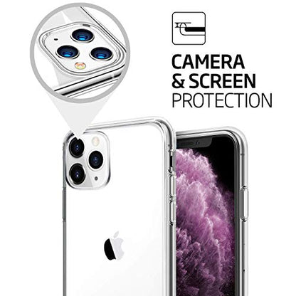 TENOC Phone Case Compatible with iPhone 11 Pro, Clear Case Shockproof Protective Bumper Slim Cover for 5.8 Inch - color: Clear, size: iPhone 11 Pro