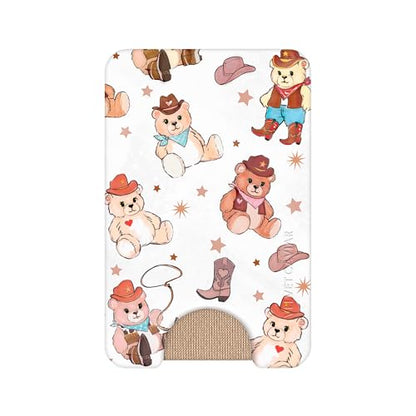VELVET CAVIAR compatible with MagSafe Wallet 2.0 | Magnetic Card Holder Wallet for iPhone 17/16/15/14/13/12 or Phone Cases compatible with MagSafe | Cowboy Teddy - color: Cowboy Teddy
